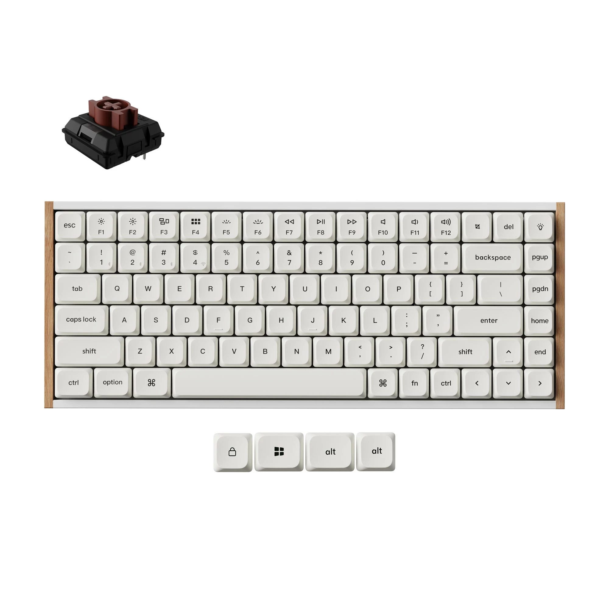 Keychron K3U-Q3Z 75% Milk POM Brown