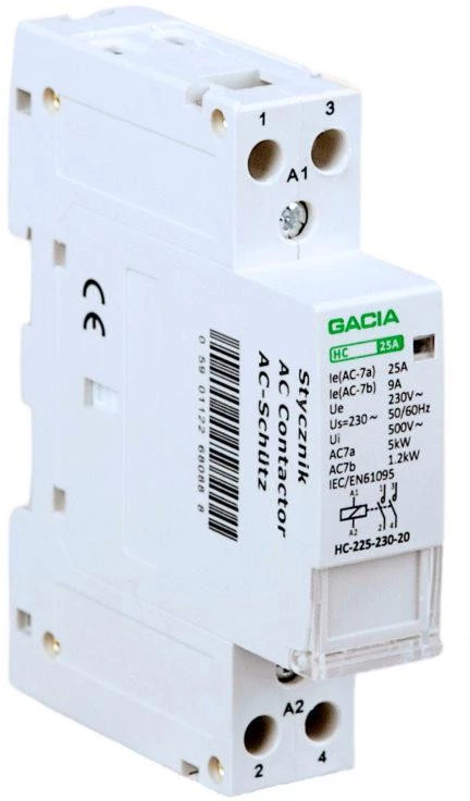GACIA HC 2P/25A 2NO 230V Modulārais