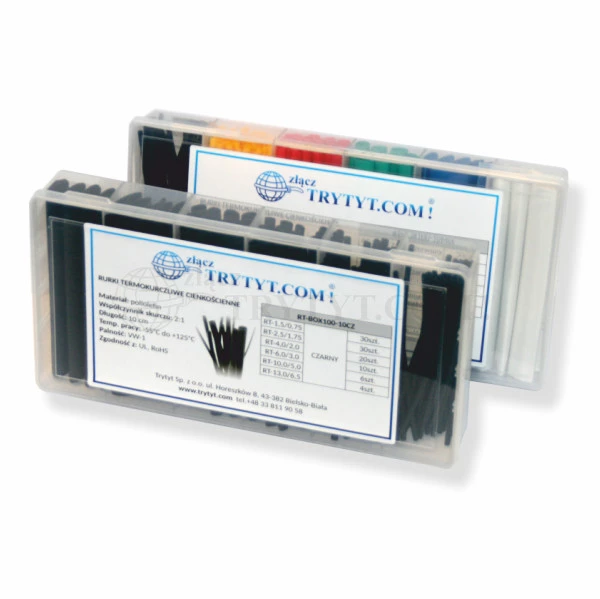 TRYTYT RT-BOX100-10MIX termokurpju komplekts 100 gab