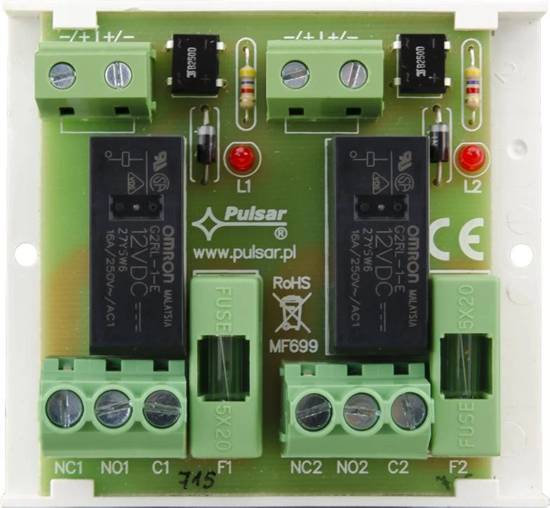 PULSAR AWZ625 4-Kanālu Releju Modulis SPDT