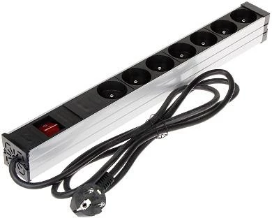 DELTA PD-7K/RACK 7-Outlet Schuko Power Strip
