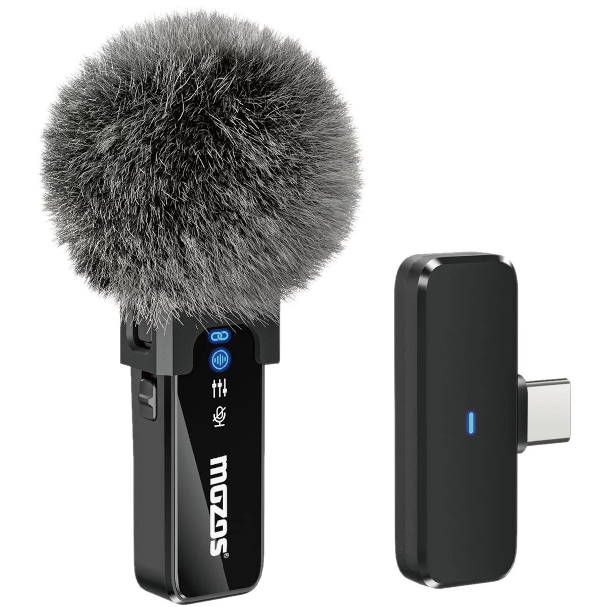 MOZOS MX2-SINGLE bezvadu piespraužamais mikrofons tālruņiem