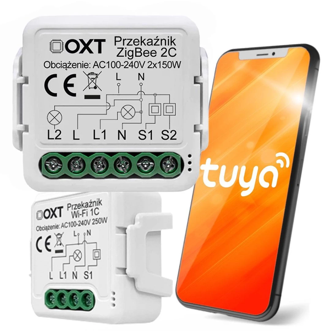 OXT Mini 2-Channel ZigBee Tuya Smart