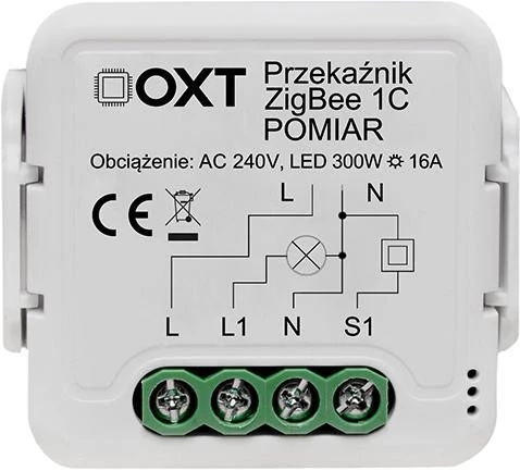 OXT T260P 1-Kanāla 16A Viedais Releja