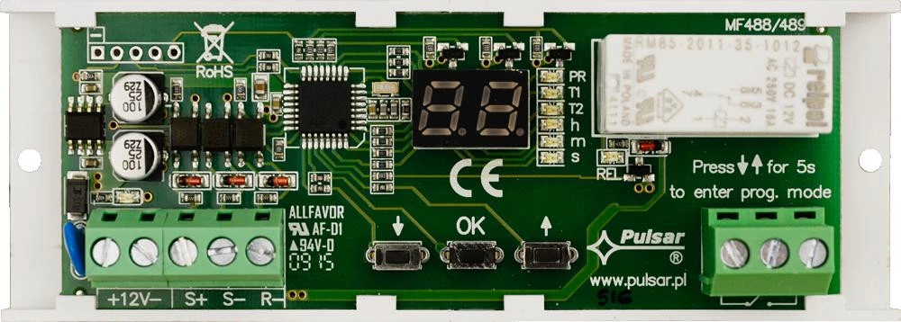 PULSAR AWZ516 Laika releja modulis