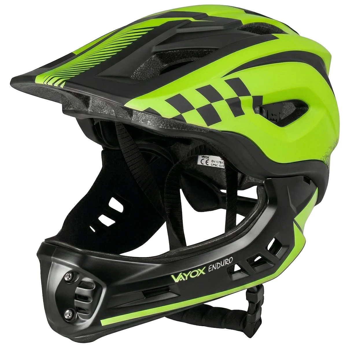 Vayox VA0421GS Enduro Helmet Green Size