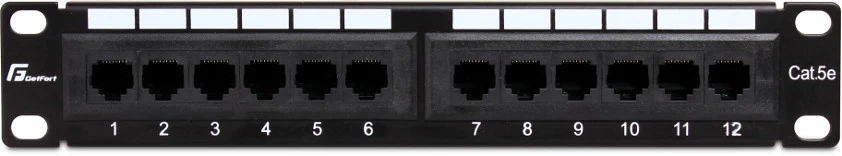 Getfort PGF-5EUTP12-B4 12-Port Cat5e UTP Patch