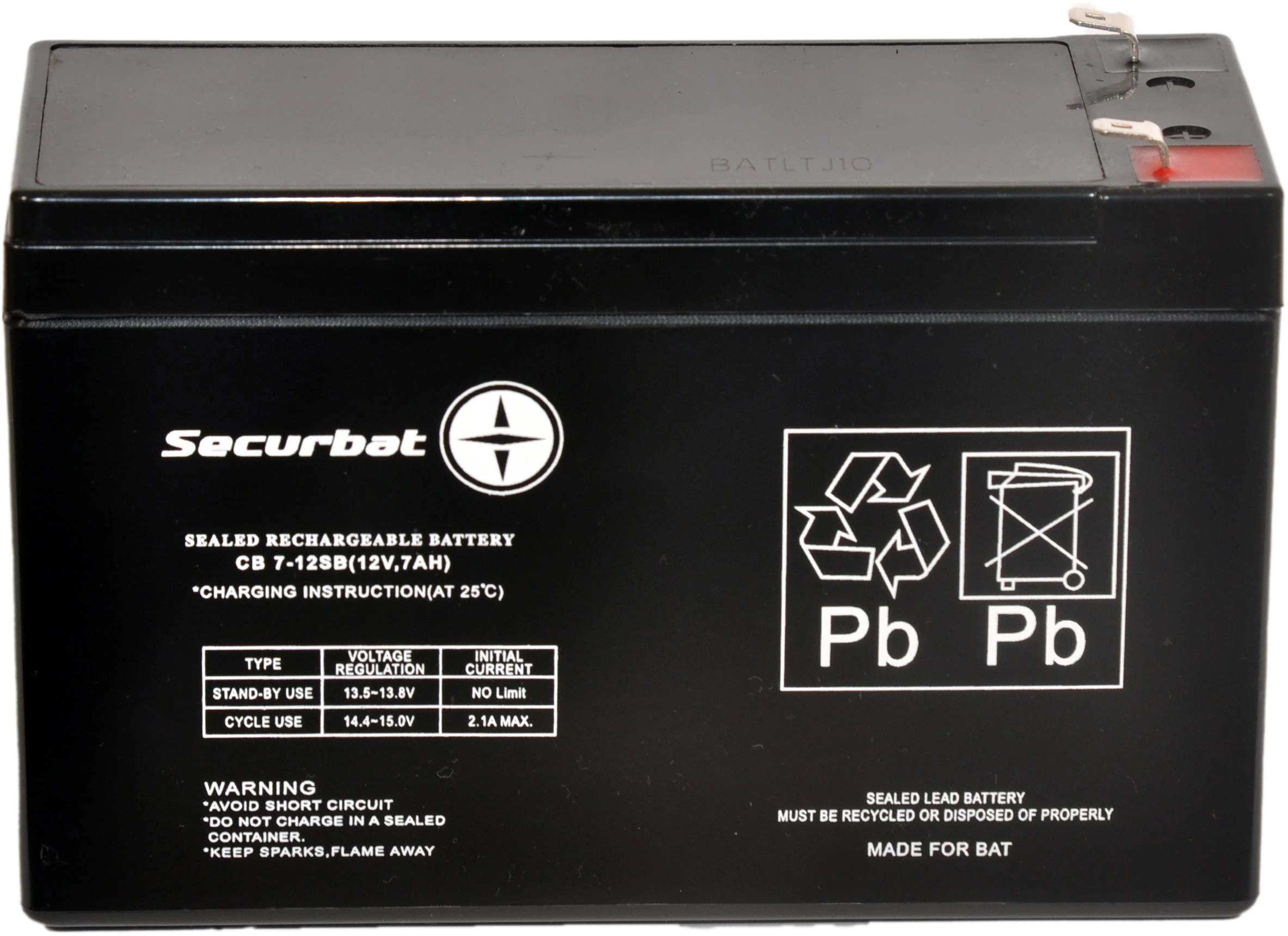 POWERBAT SECURBAT 7-12 AGM Battery 12V