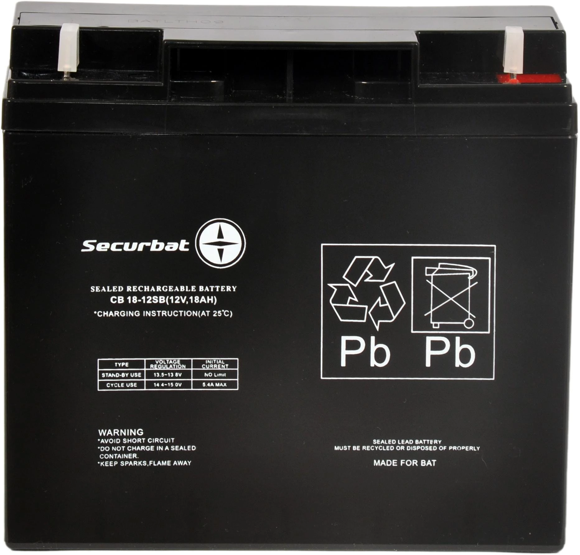 POWERBAT SECURBAT 18-12 AGM Battery 12V