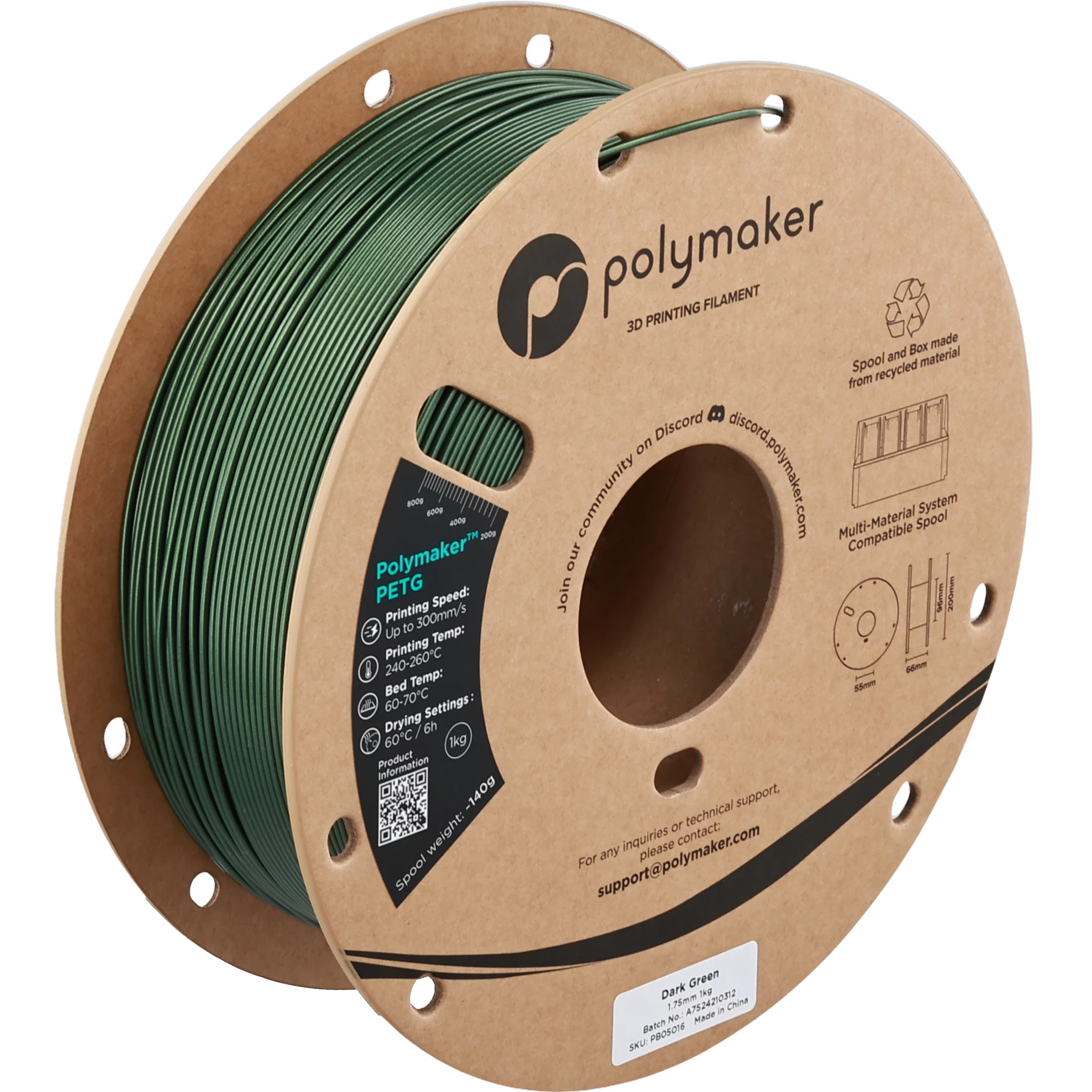 POLMASK PETG 1.75mm Dark Green