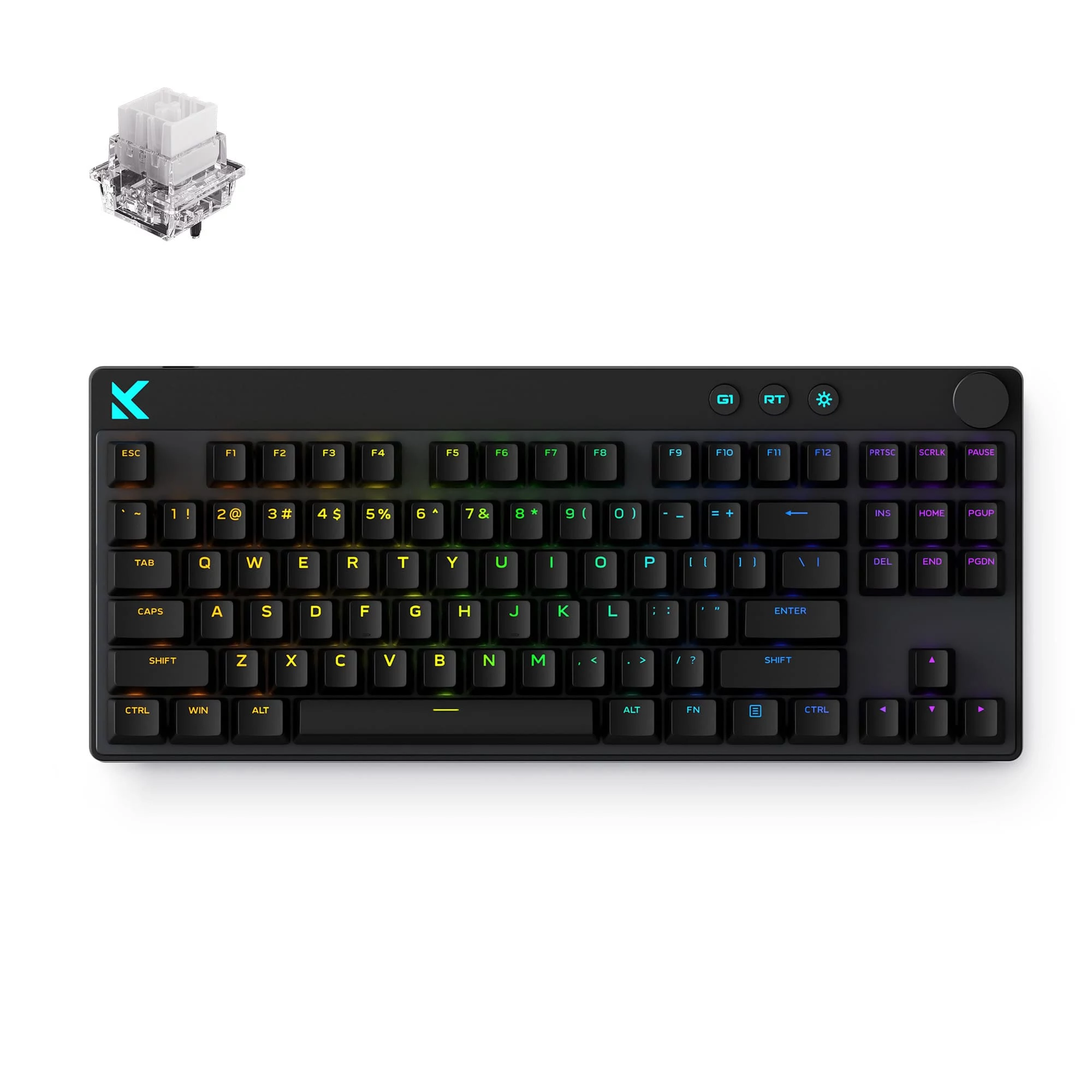 MCHOSE HW-Mix87-9 Tenkeyless Tri-Mode Mechanical Gaming