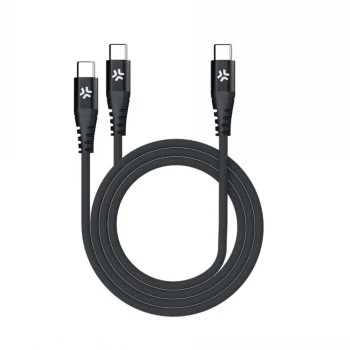 CELLY USB-C to 2 USB-C Cable