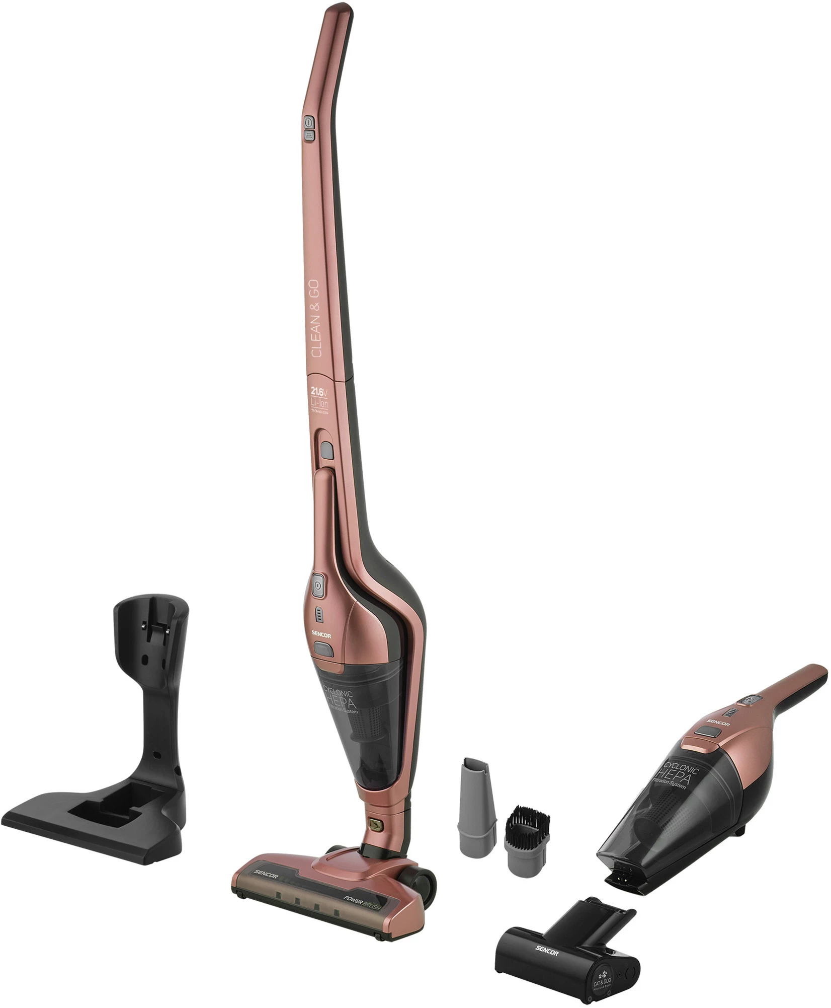 Sencor SVC 0605RS 3-in-1 bezvadu putekļsūcējs
