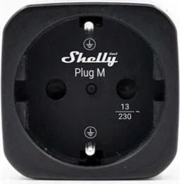 Shelly Plug M Gen3 Melnais viedais