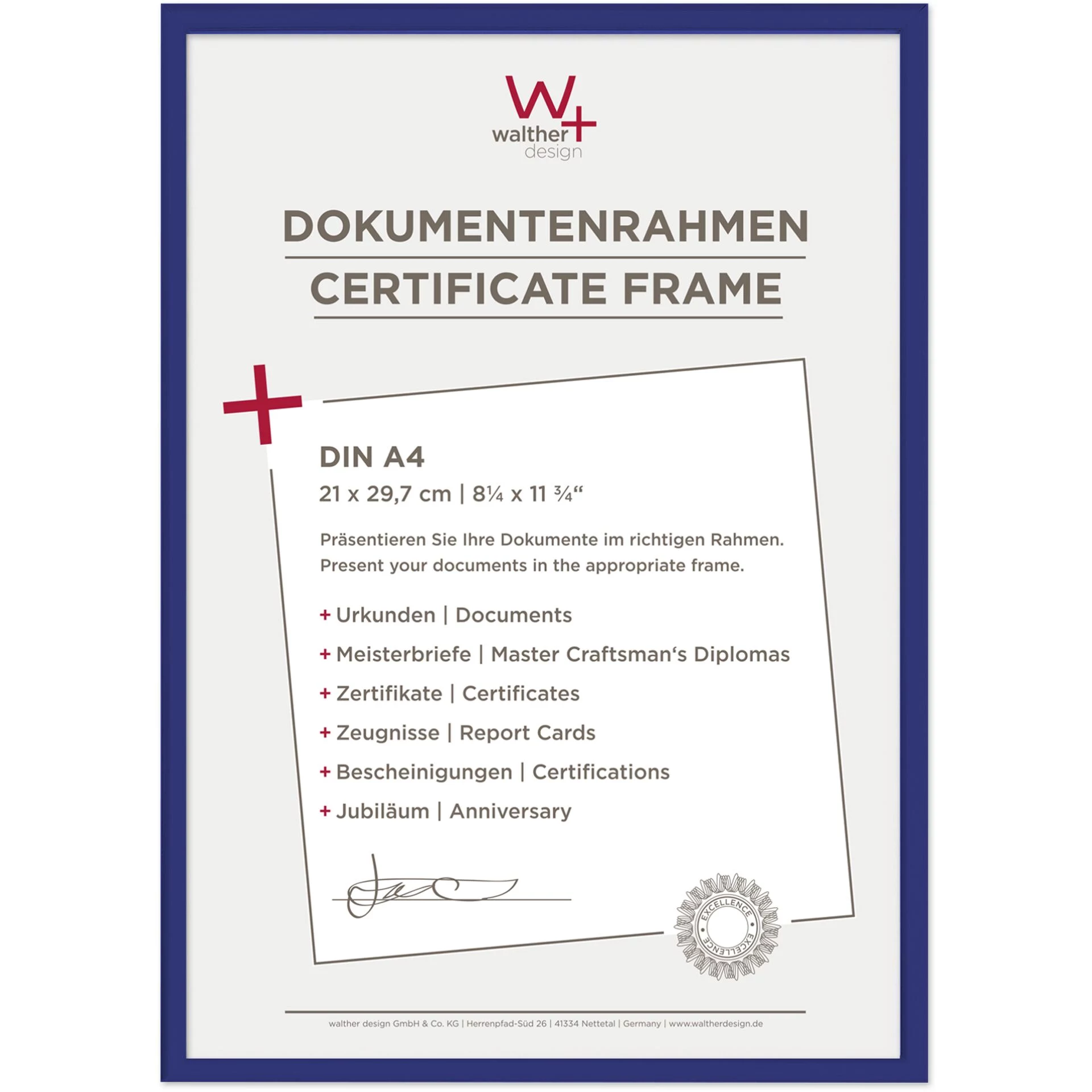Walther New Lifestyle A4 foto rāmis