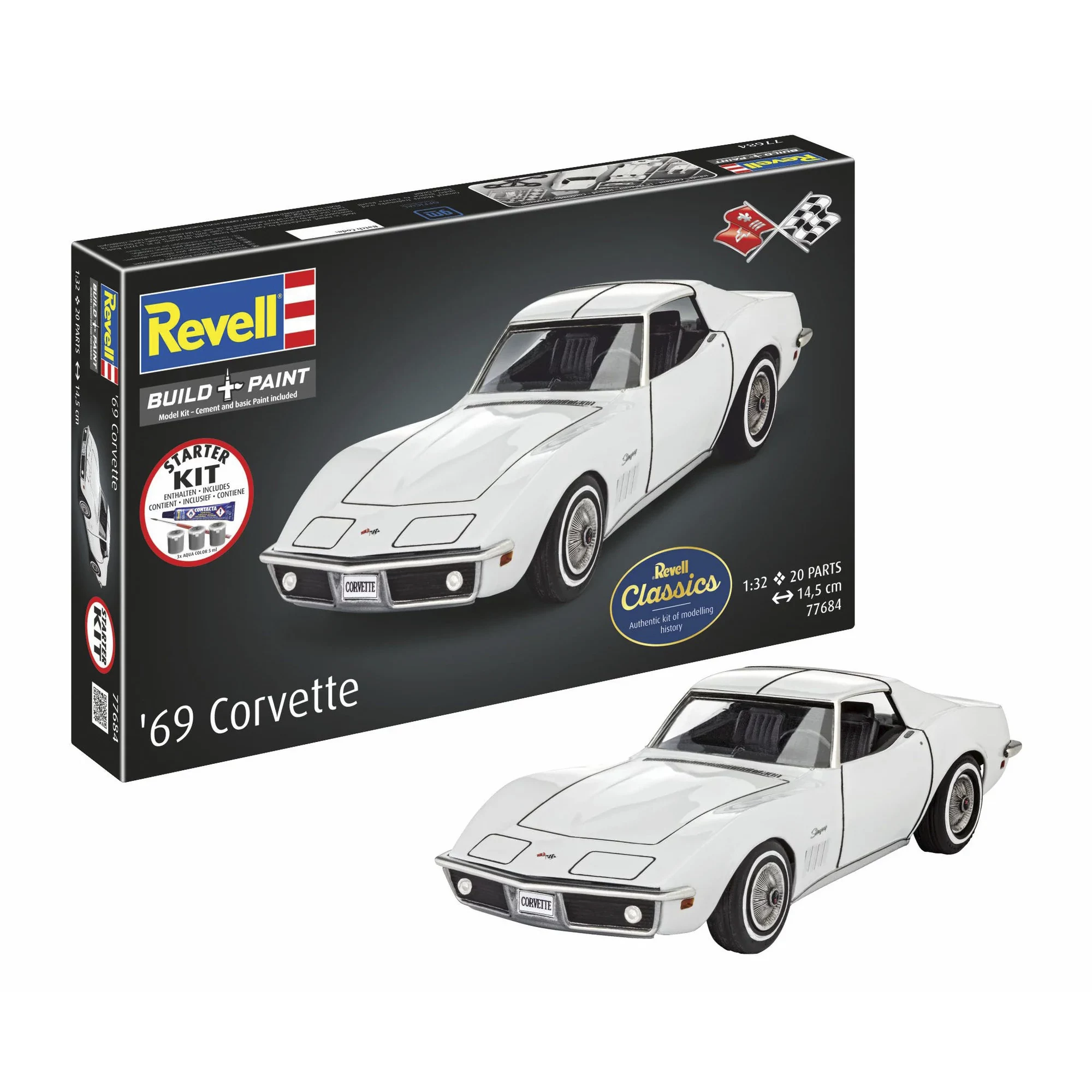 Revell Starter Kit Corvette C3 (1:32
