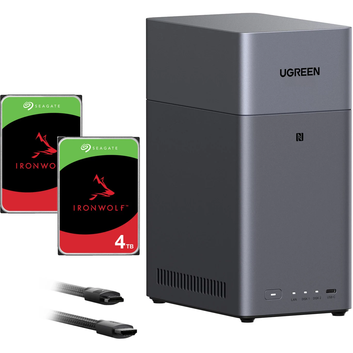 UGREEN DH2300 komplekts ar 2x Seagate