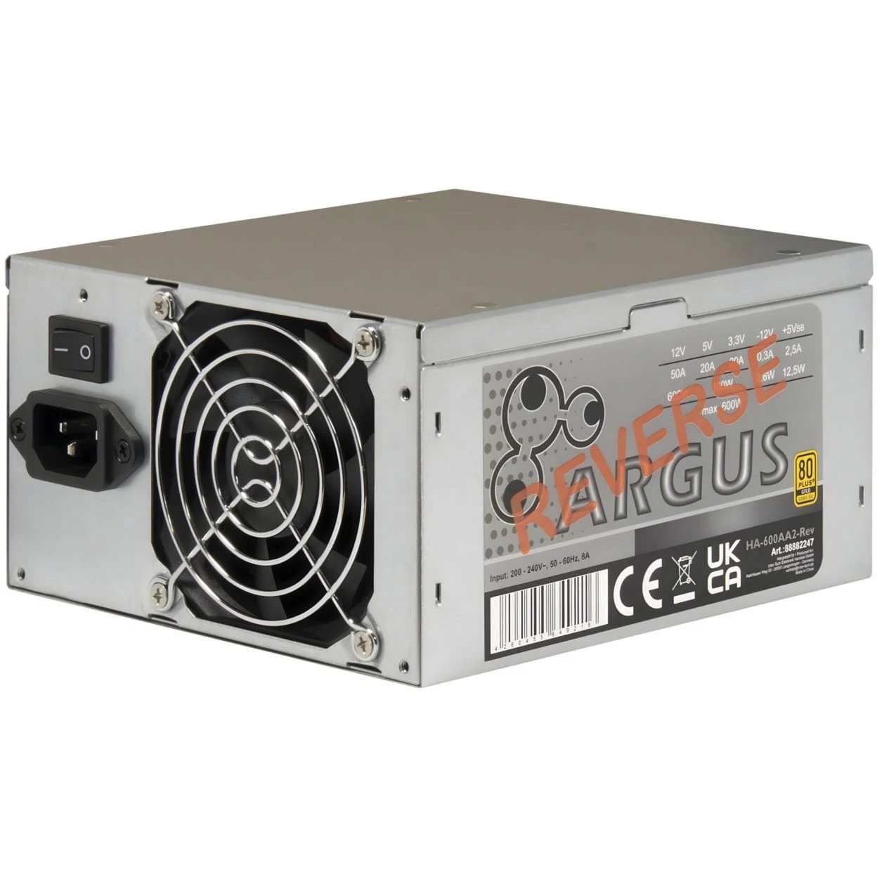 Inter-Tech HA-600AA2-Rev 600W ATX barošanas bloks