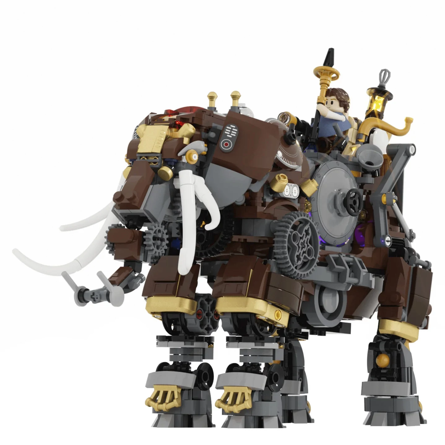 Lumibricks Steamphant Steampunk ziloņa LED konstruktors