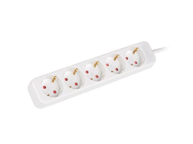 Lanberg PS0-05F-0150-W 5 vietu Schuko pagarinātājs