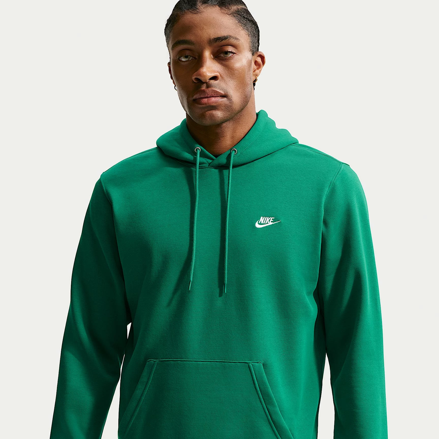Nike Club Fleece vīriešu kapuce Malahītzaļa