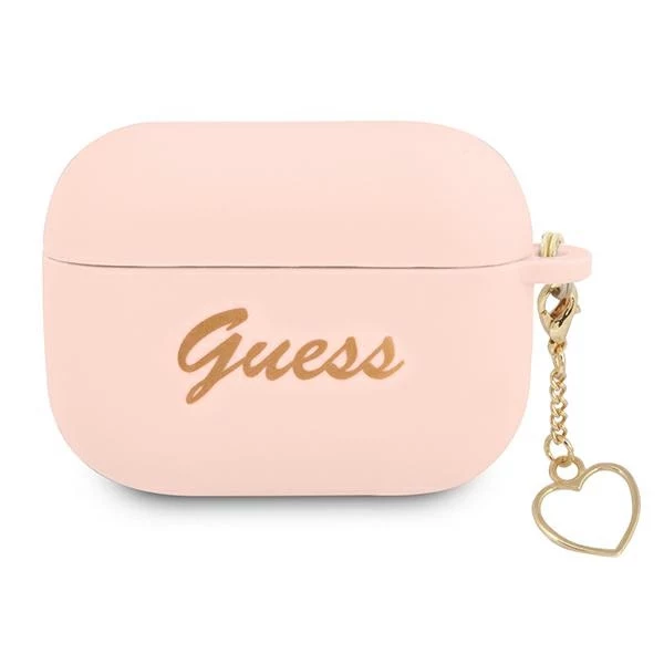 GUESS AirPods Pro vāciņš rozā silikona