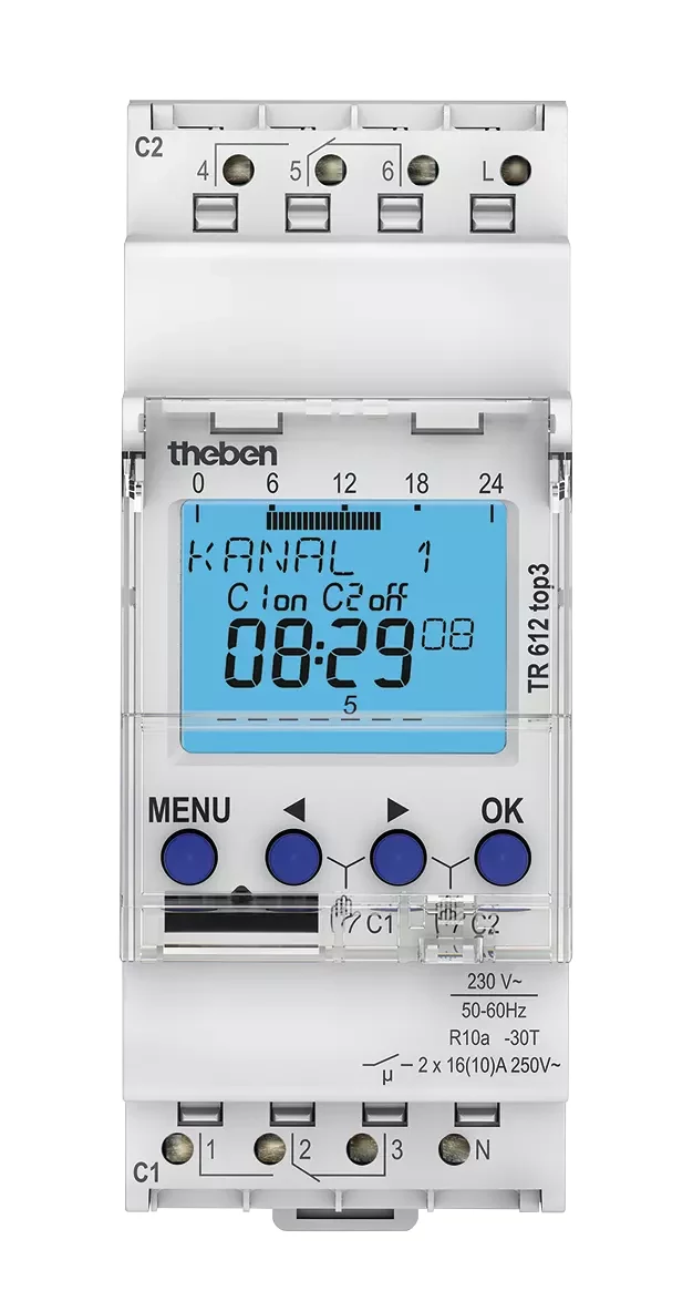 THEBEN TR612top3 digitālais laika slēdzis 2