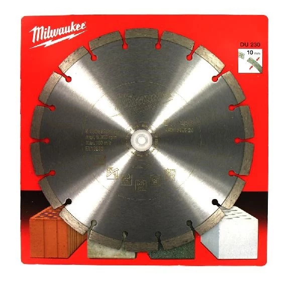 Milwaukee 230 mm segmentētais dimanta griešanas