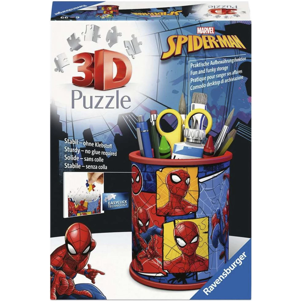 RAVENSBURGER 3D Puzzle pildspalvu turētājs Spider-Man