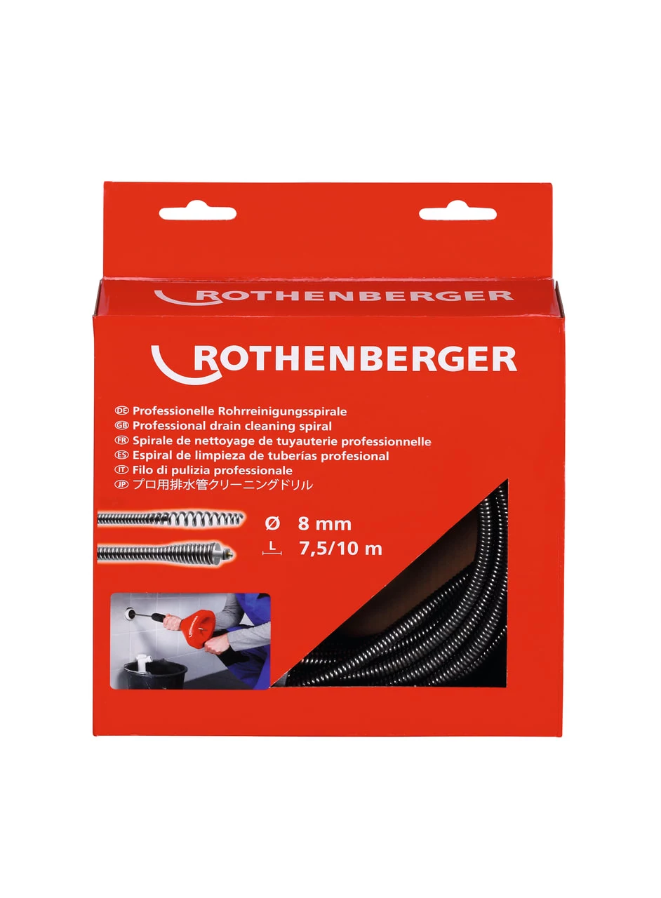 Rothenberger ROSPIMATIC L kanalizācijas tīrīšanas spirāle