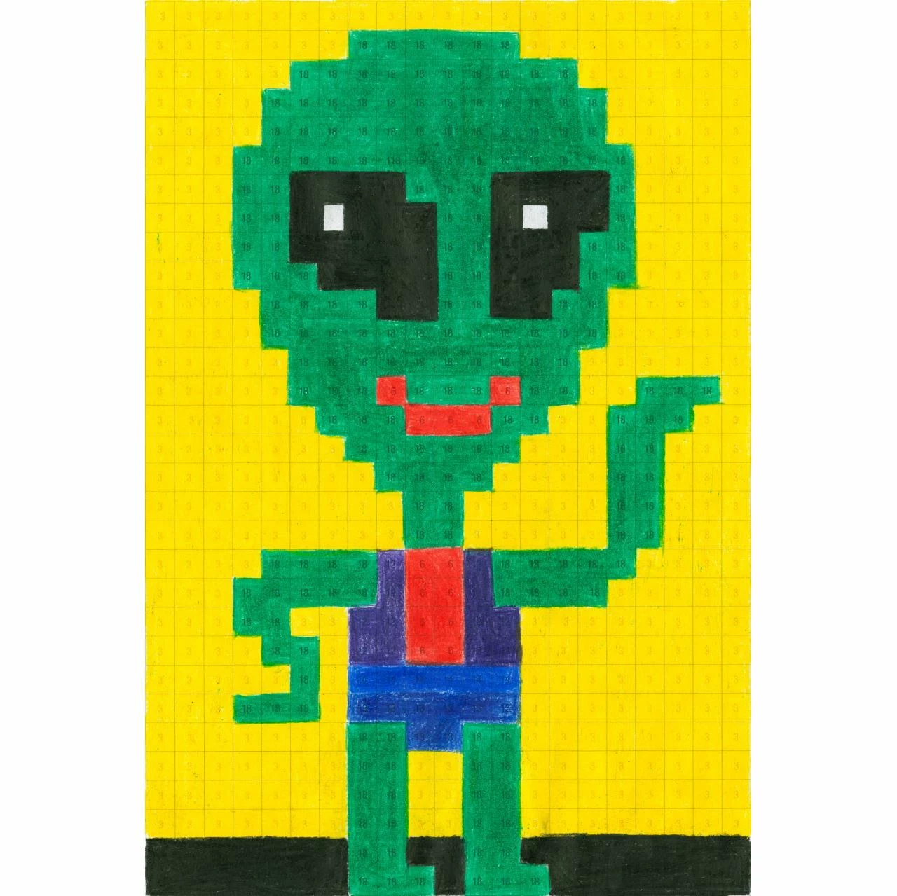 FABER-CASTELL Pixel-it krāsojamā grāmata ar 32