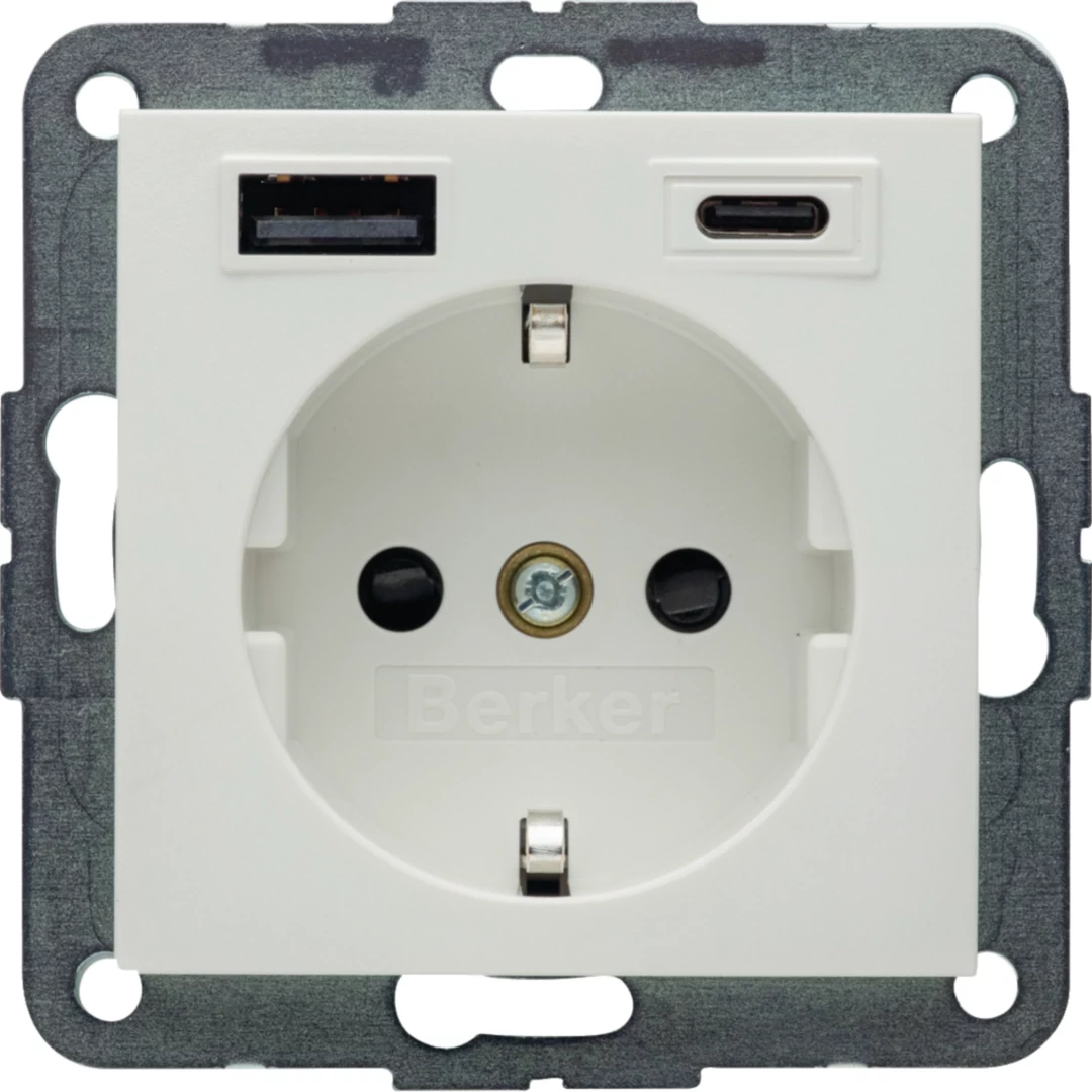 Berker S.1 SCHUKO kontaktligzda ar