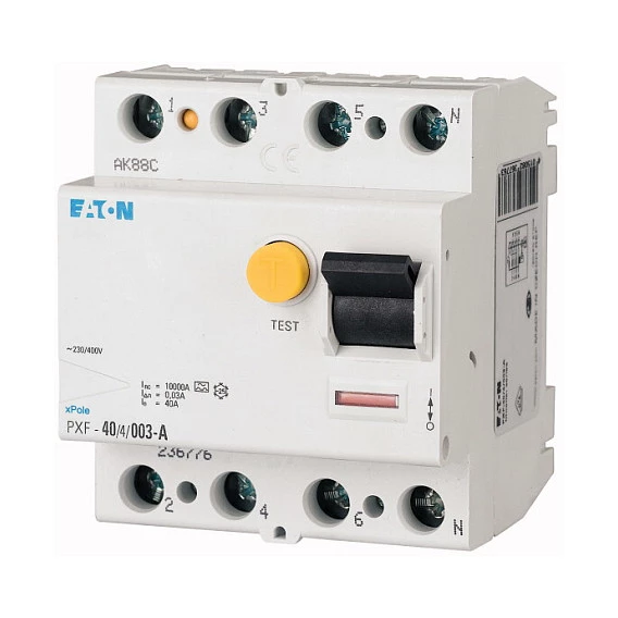Eaton PXF-40/4/03-A noplūdes strāvas aizsardzības slēdzis