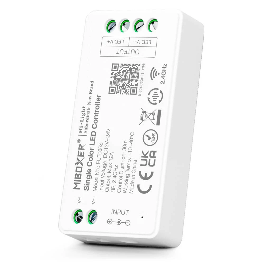 MIBOXER FUT036S vienkrāsas 2.4G LED