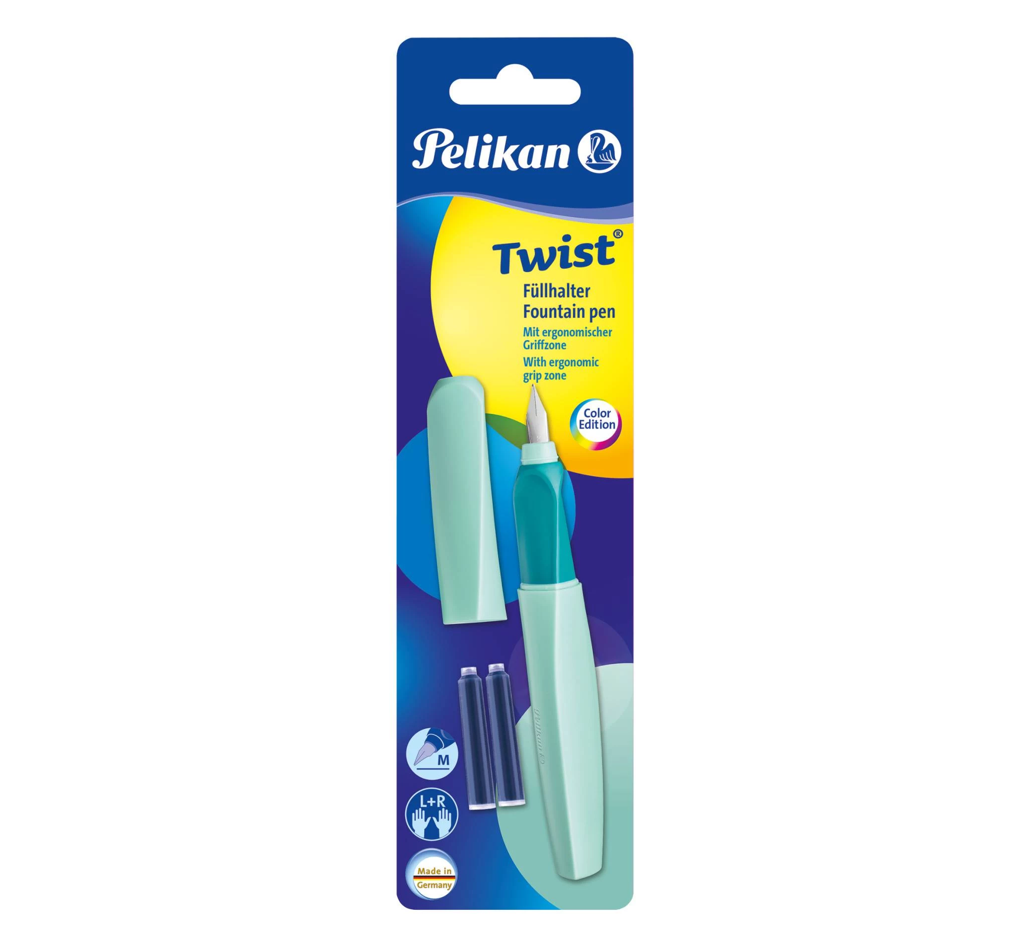 Pelikan Twist P457 pildspalva, piparmētru krāsā