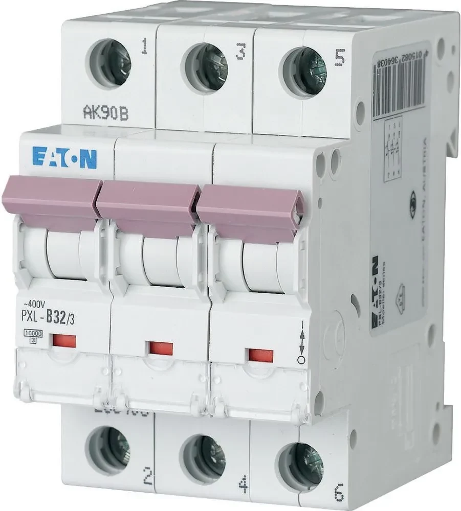 EATON PXL-C32/3 32A 3 polu C-raksturlīknes