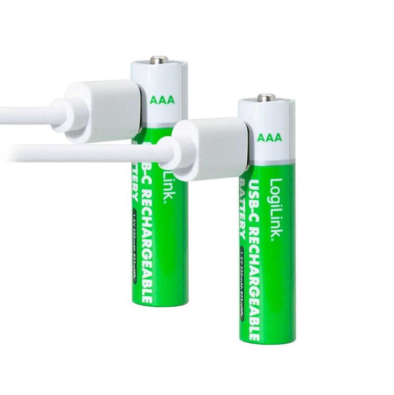 LogiLink LR03RCB2 USB-C uzlādējamas AAA Li-Ion