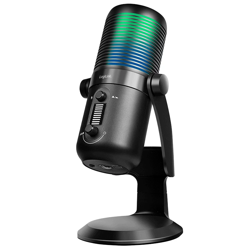 LogiLink USB kondensatora mikrofons ar RGB
