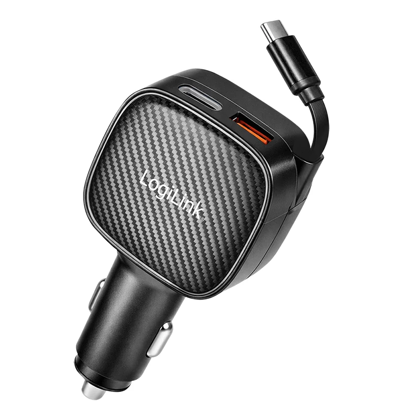 LogiLink USB auto lādētājs, 3 porti