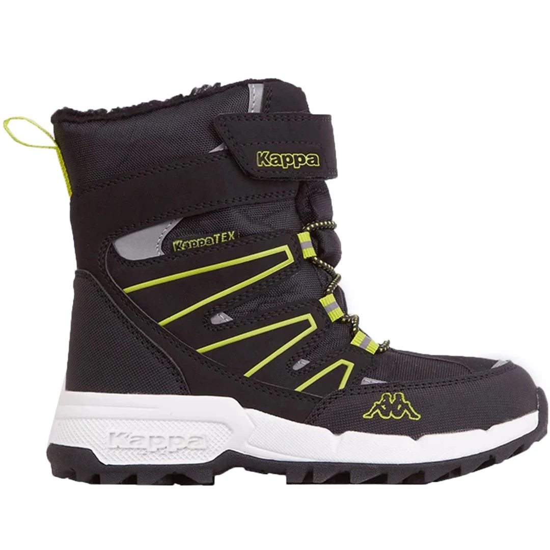 Kappa Floki Tex bērnu apavi Black-Lime
