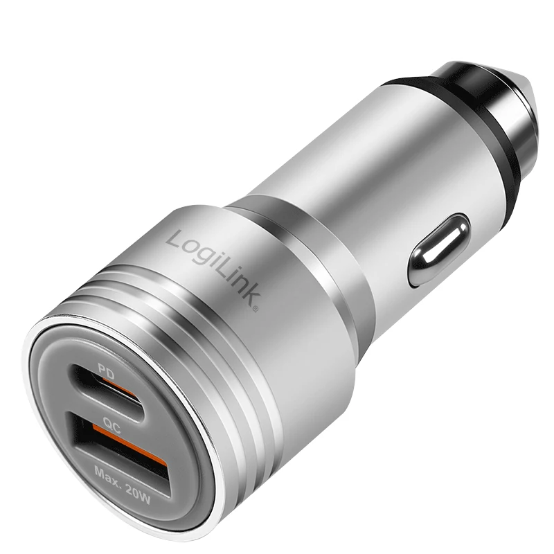 LogiLink USB automašīnas lādētājs, 2 porti
