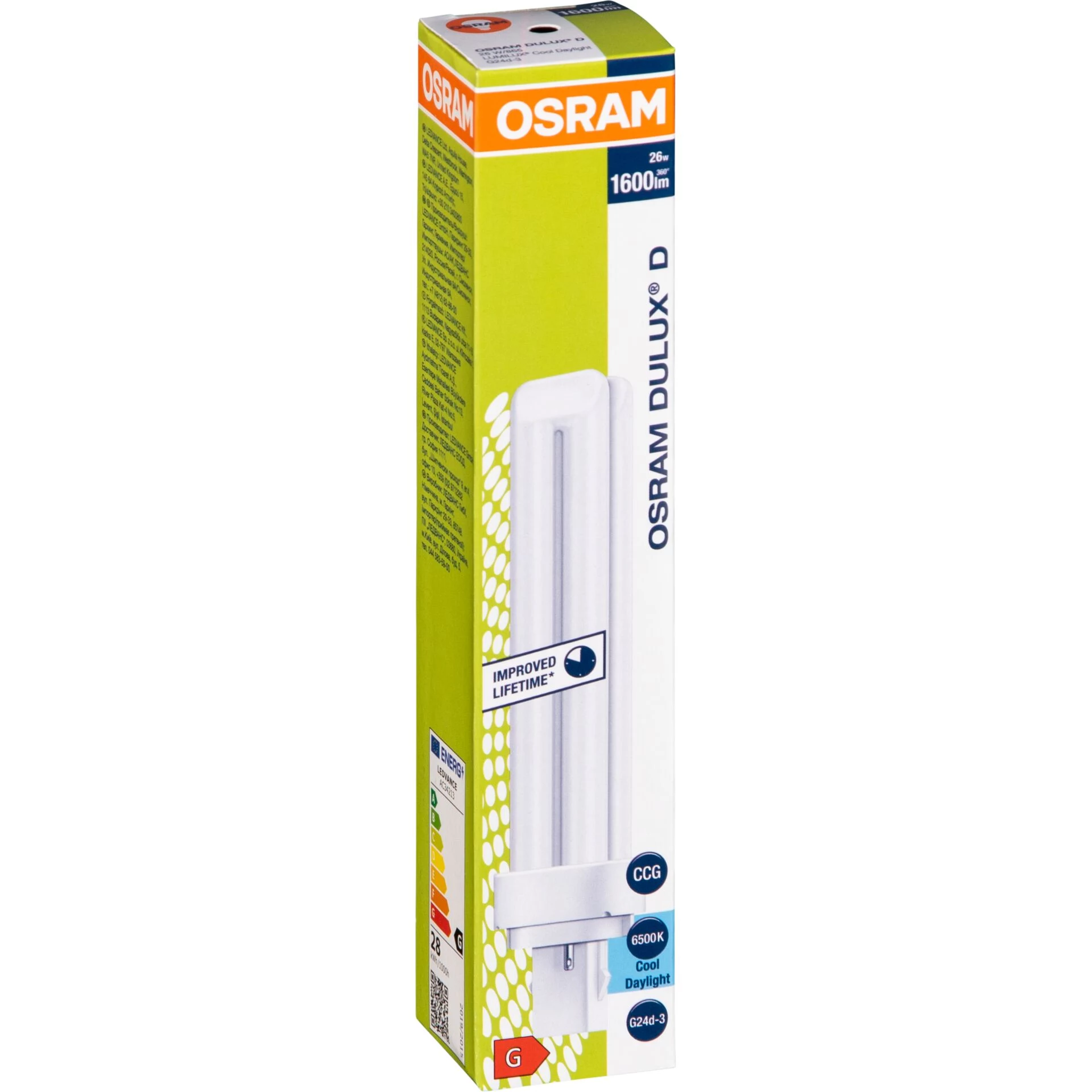 Osram DULUX D 26W/865 G24d-3 kompaktā