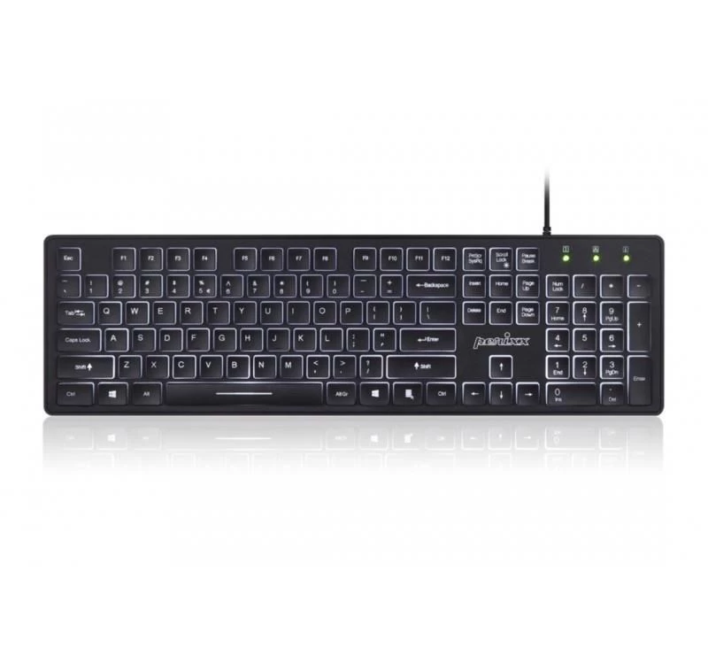 Perixx PERIBOARD-317 vadu tastatūra ar fona