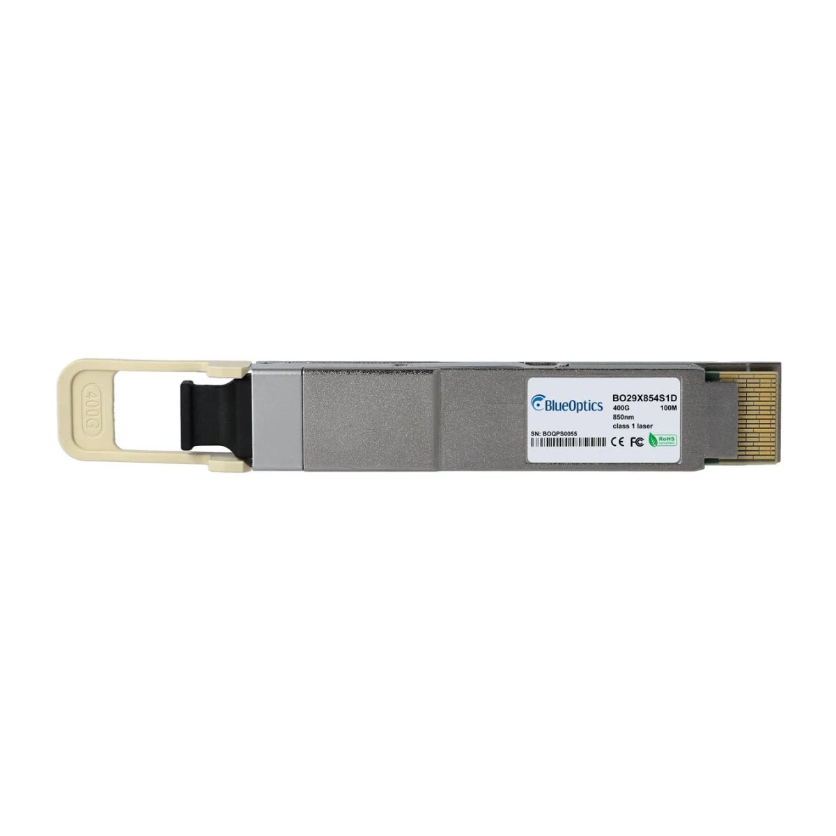 BlueOptics QSFP-DD 400GBASE-DR4 raidītājs, MPO-12, 1310nm