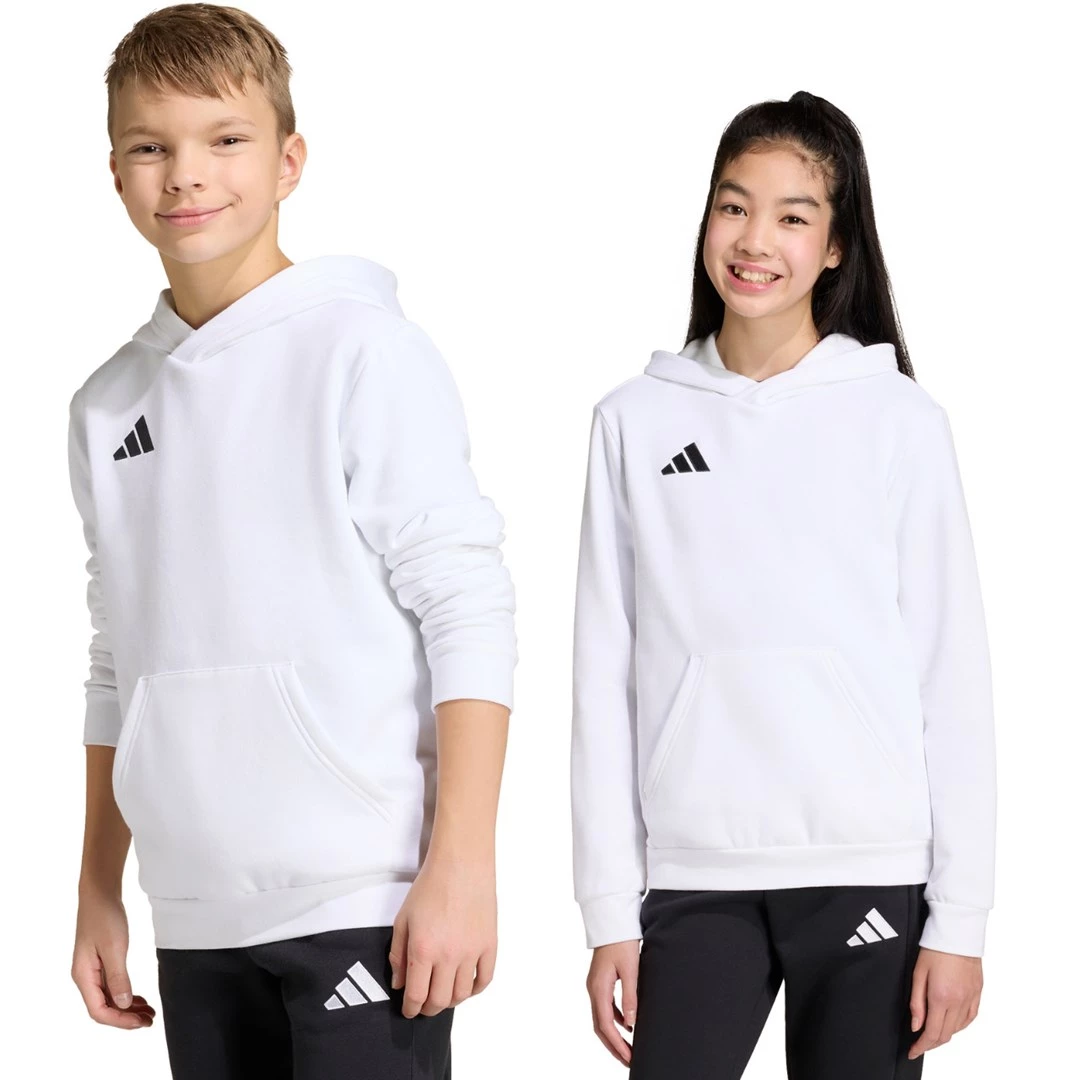Adidas Entrada 26 bērnu kapuce balta