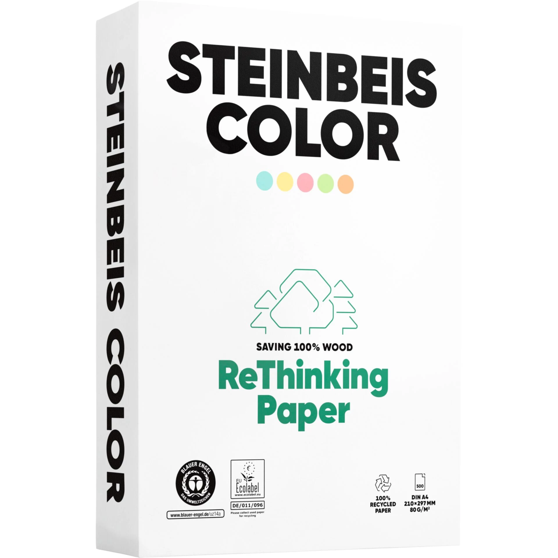 Steinbeis Color Pink Recycled Paper A4