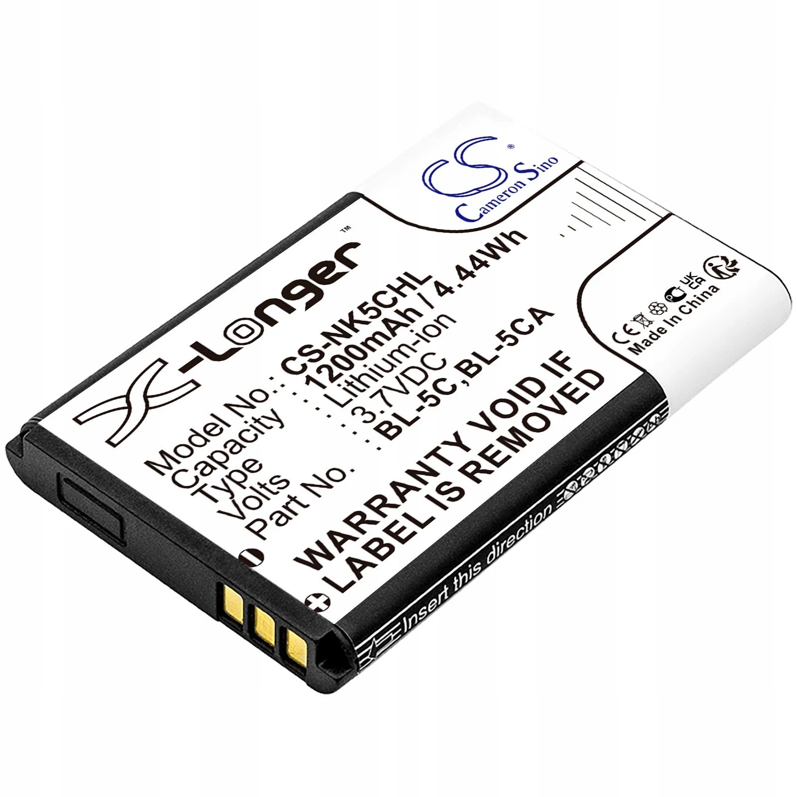 Cameron Sino 1200mAh Li-ion akumulators Nokia