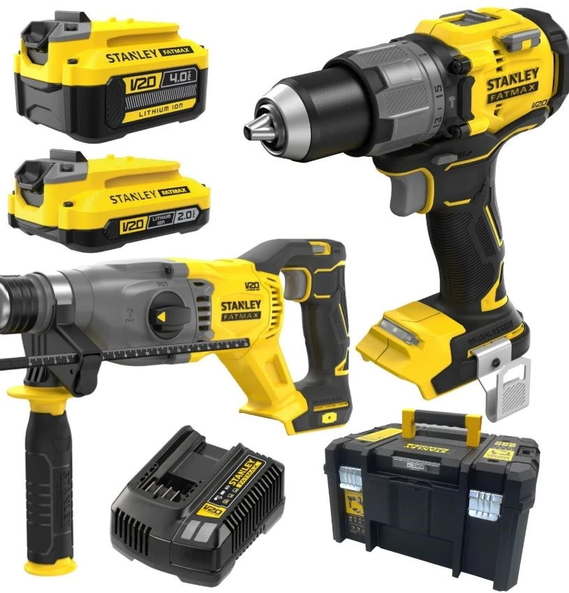 STANLEY V20 18V bezvadu kombinētais urbjmašīnas