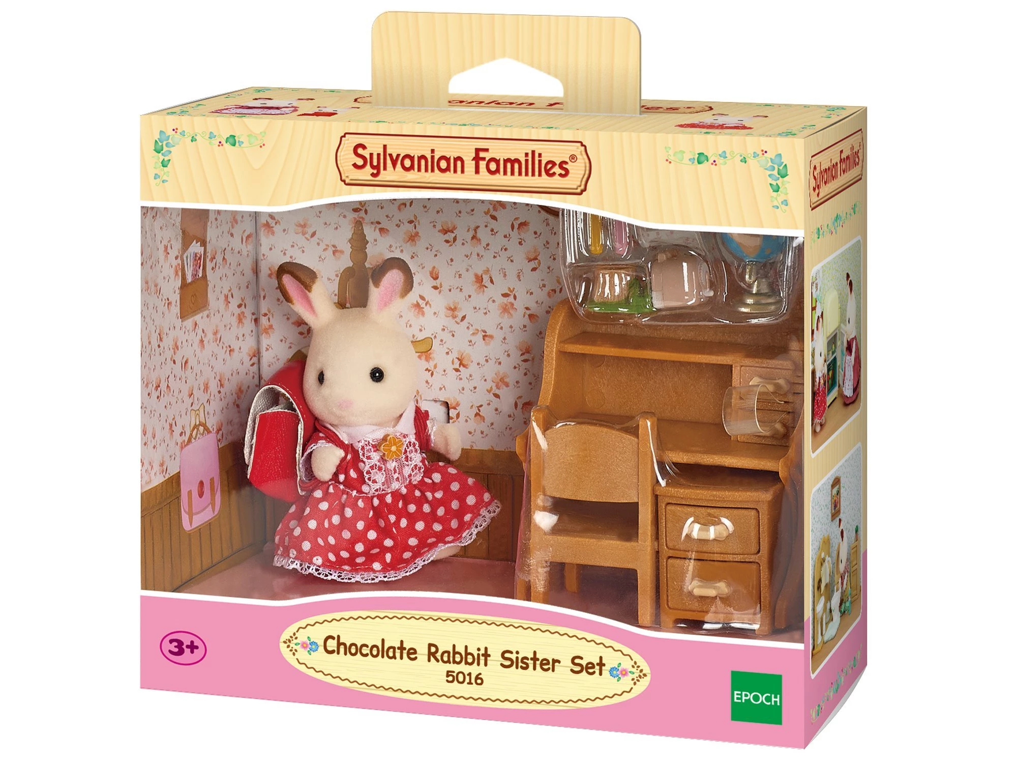 Sylvanian Families Chocolate Rabbit Sister Desk