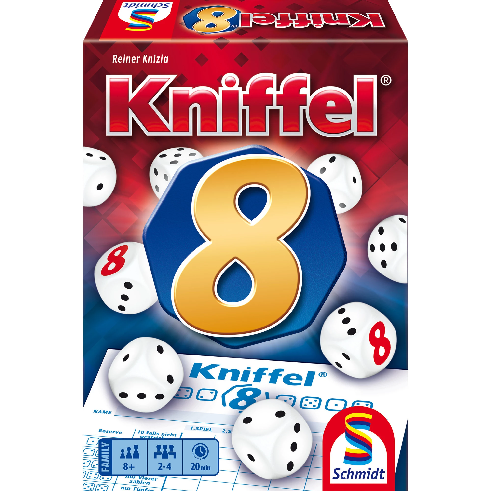 Schmidt Spiele Kniffel 8 kauliņu spēle